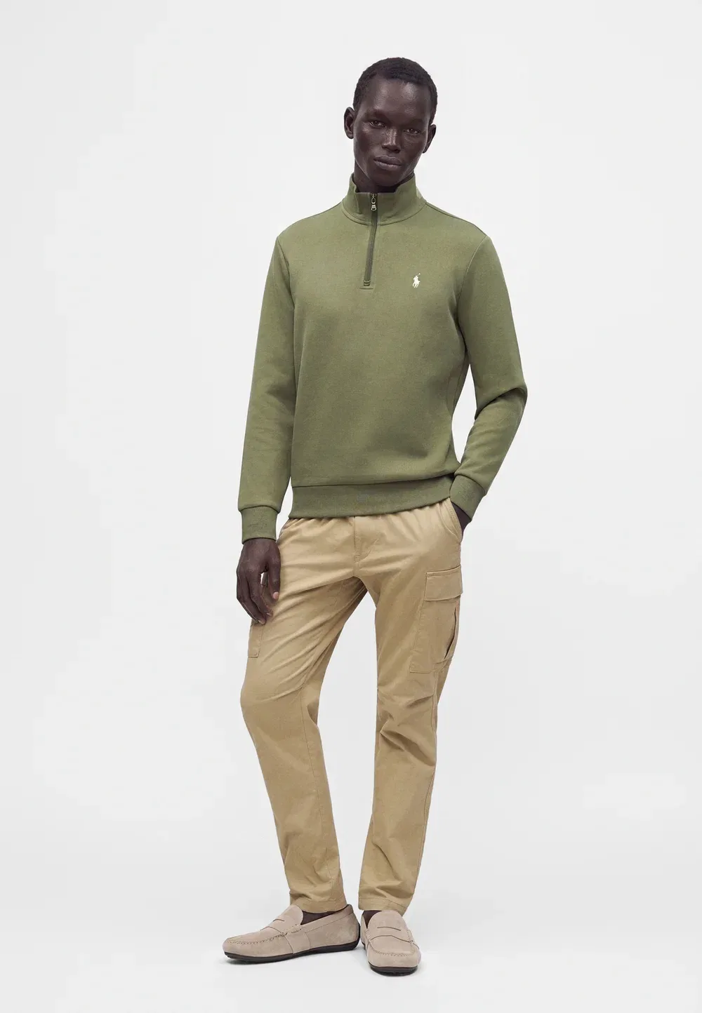 Толстовка с длинным рукавом Polo Ralph Lauren, Cruise Olive — фото 2
