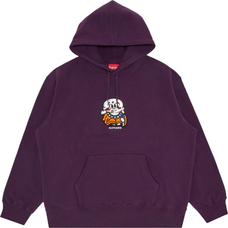 

Толстовка Supreme AOI Buddha Hooded Sweatshirt 'Eggplant', фиолетовый