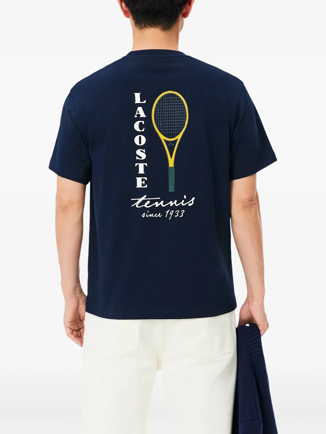 Футболка Accent Tennis синего цвета Lacoste, синий — фото 2