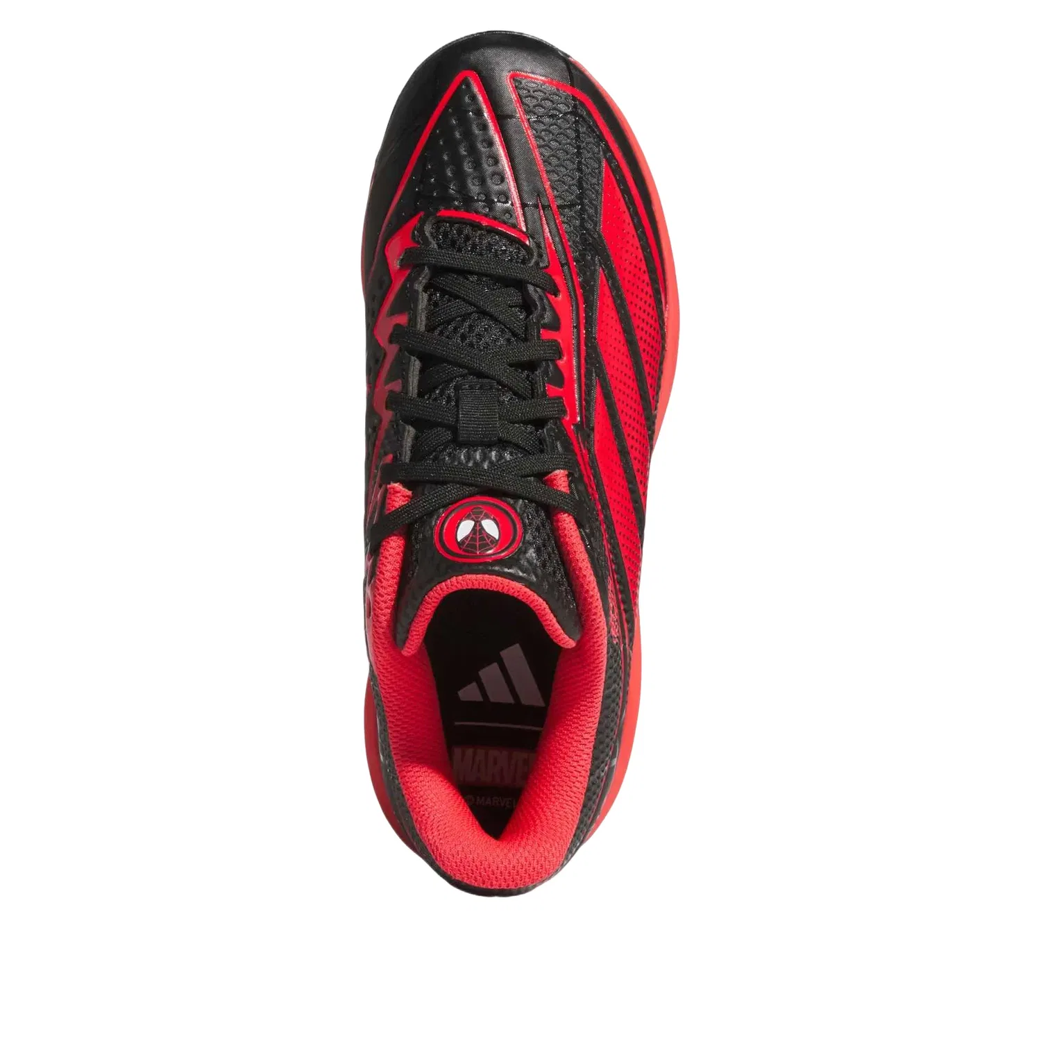 Детские кроссовки для бейсбола с шнуровкой Adizero Electric Miles Morales Adidas, черный — фото 4