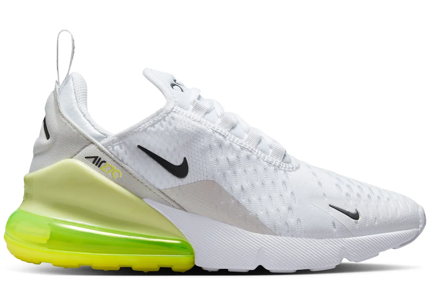 Детские кроссовки Lifestyle с амортизацией Nike Air Max 270, White/Limelight/Vast Grey/Anthracite