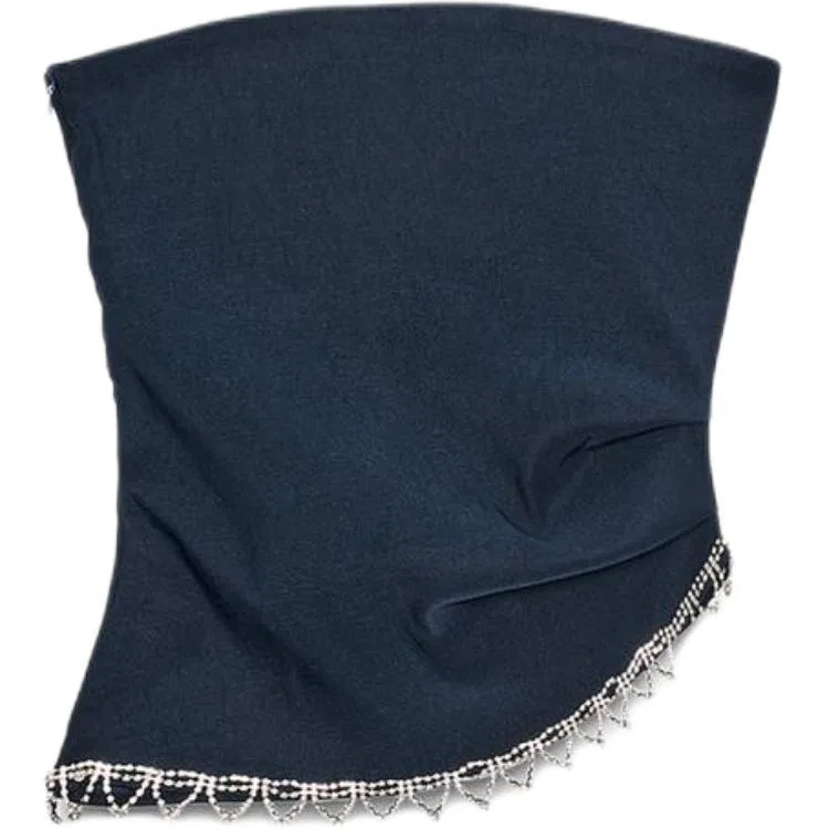 Женский топ без бретелек Sea Blue ZARA, Sea Blue