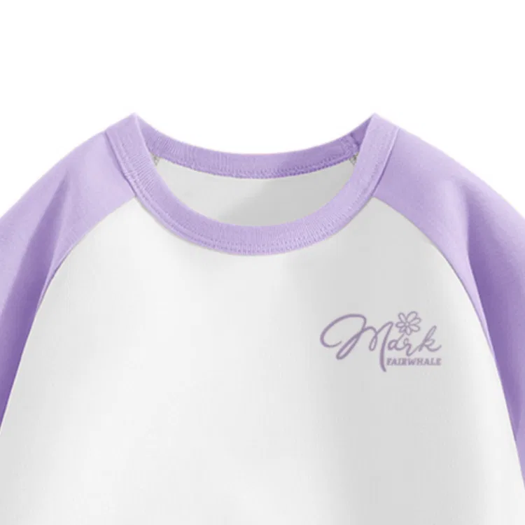 Детский спортивный костюм 2 предмета FAIRWHALE, MZ Line Flower K Purple White — фото 4