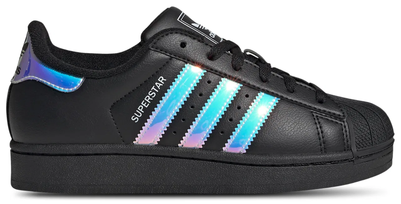 Кроссовки для девочек Superstar II Adidas, цвет Black/Halo Blue