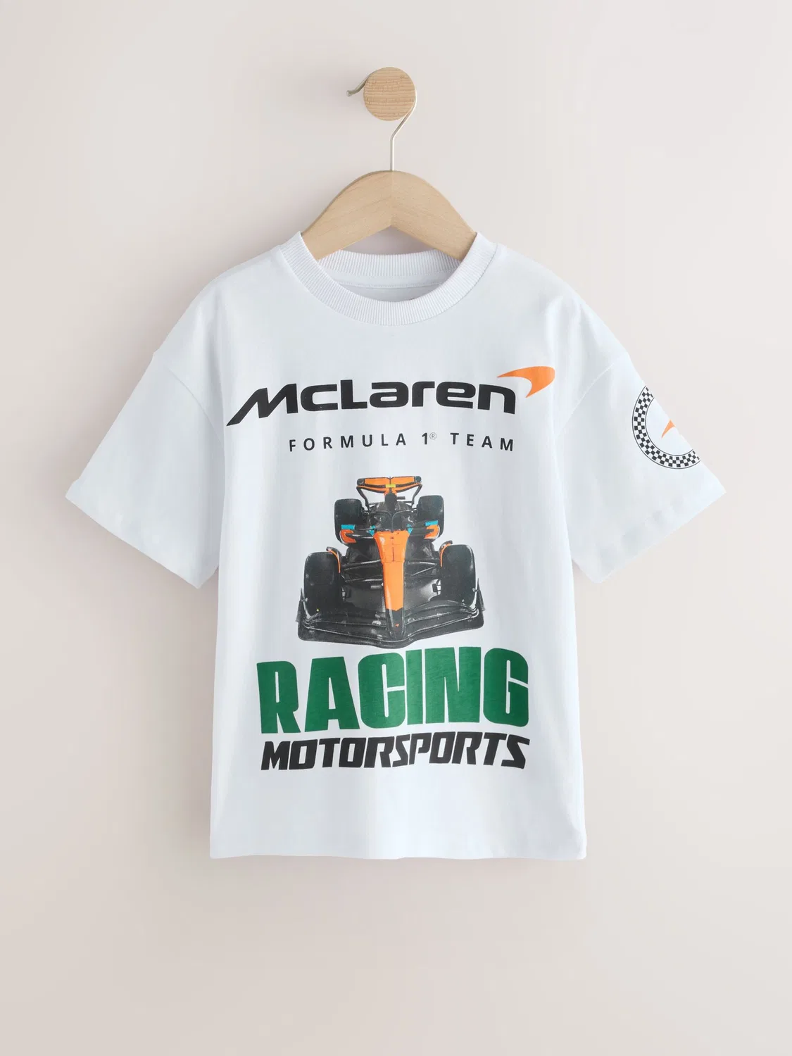 Футболка с принтом McLaren, White Next, белый