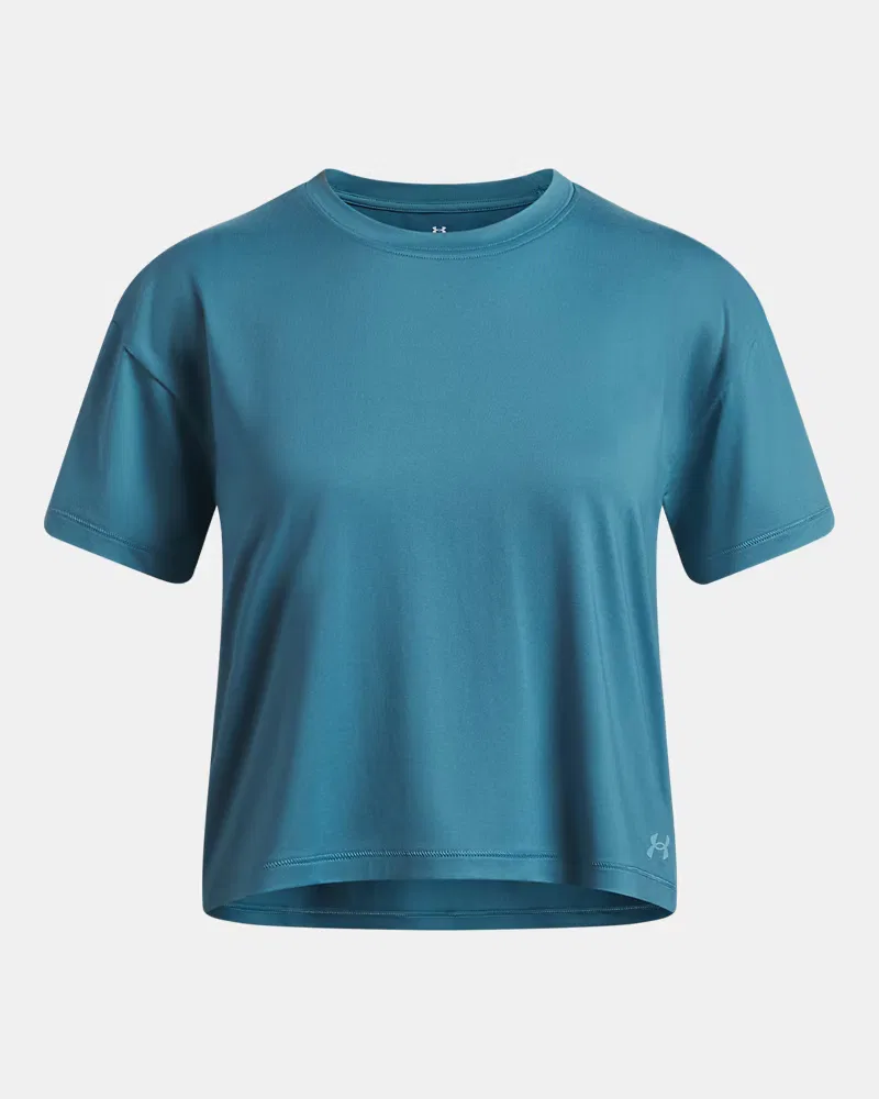 Футболка для девочек с коротким рукавом из мягкой дышащей ткани UA Motion UnderArmour, Boundless Blue/Blue Haze