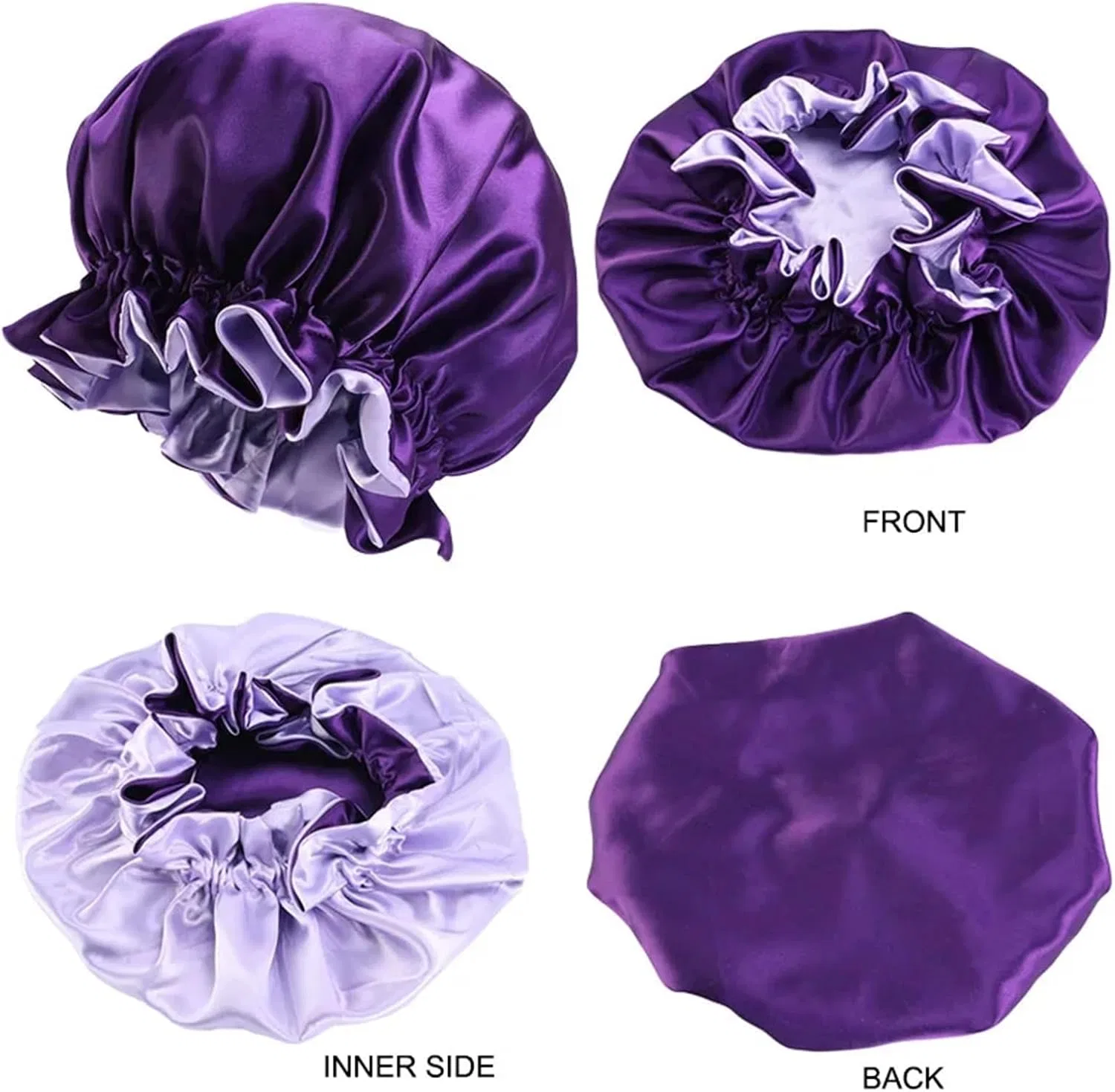 Шапочка для душа Satin Hair Cap, ZNJAMN, Sky Blue — фото 4