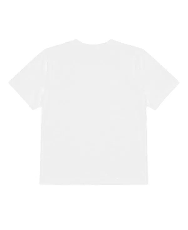Детская футболка для девочек с принтом Plaid Love Tee Prince Peter Collection, белый — фото 2