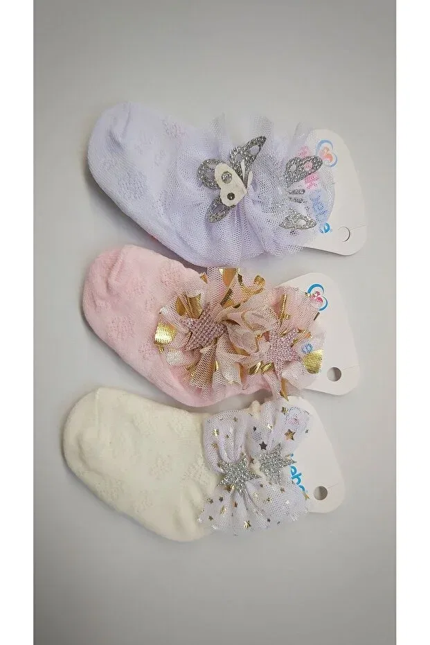 Детские носки для девочек хлопковые Fındık Bebe, Mixed — фото 2