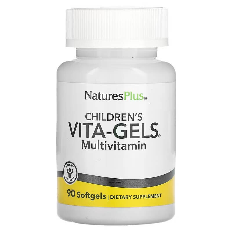 

Мультивитамины NaturesPlus Vita-Gels для детей со вкусом апельсина, 90 капсул