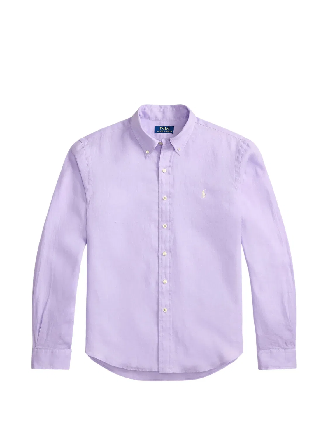 Рубашка Pony льняная фиолетовая Polo Ralph Lauren, фиолетовый