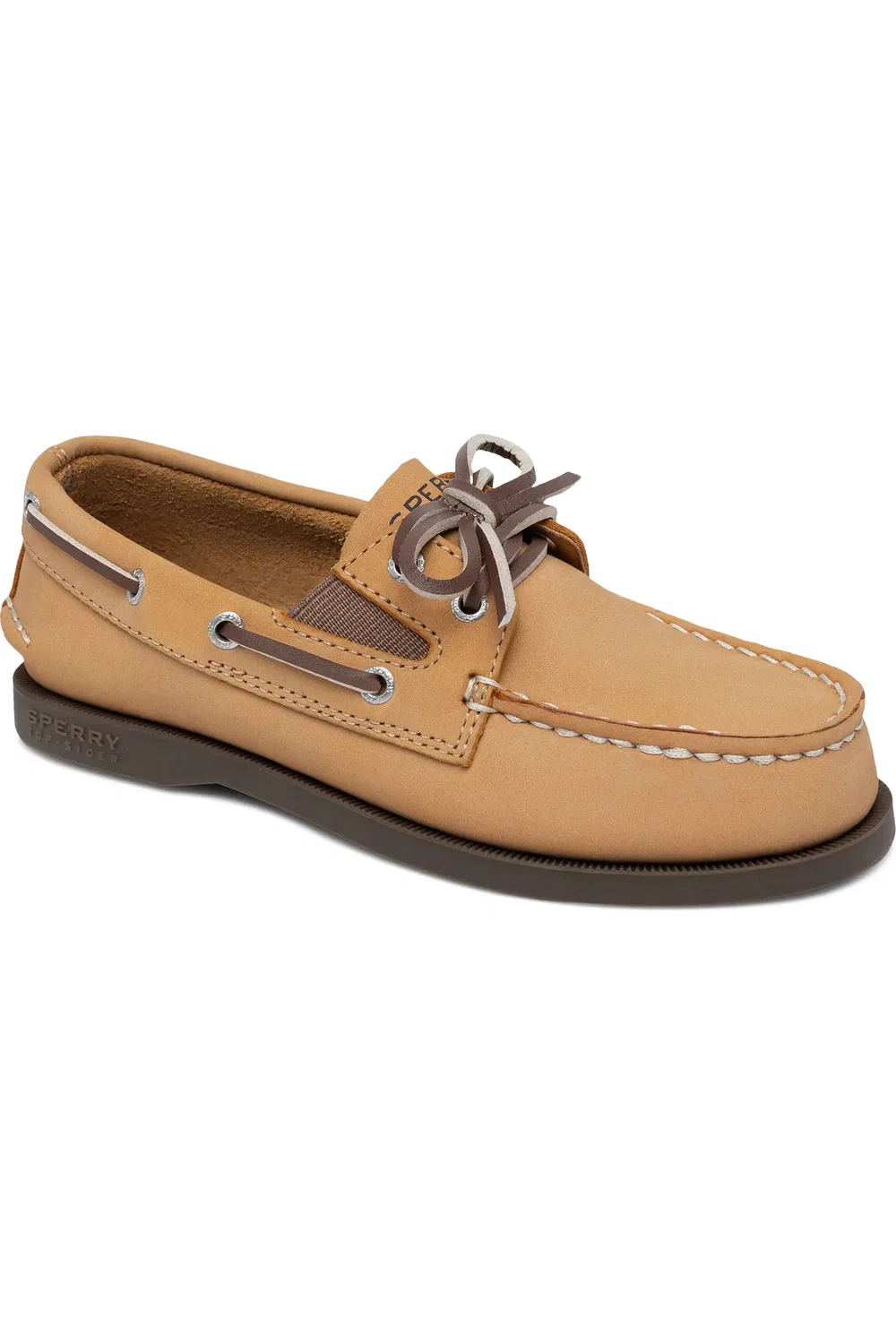 Детские туфли лодочки на шнуровке Authentic Original 2-Eye ZZDNU SPERRY TOP-SIDER, Sahara/Brown