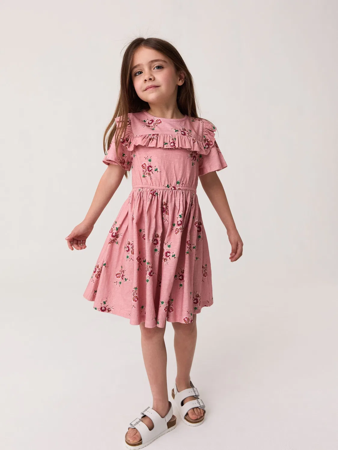 Платье джерси 2 шт. Laura Ashley, розовый/кремовый — фото 4