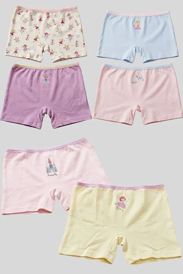 Детские боксеры для мальчиков с принтом набор из 6 шт Ww Waka Waka Kids Store, White-Pink