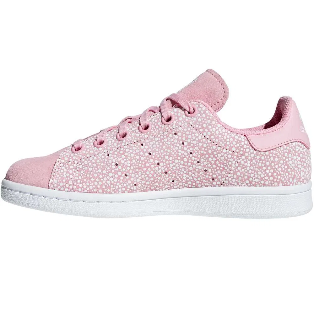 Кроссовки Adidas Originals Stan Smith J Светло-розовые/Белые — фото 2