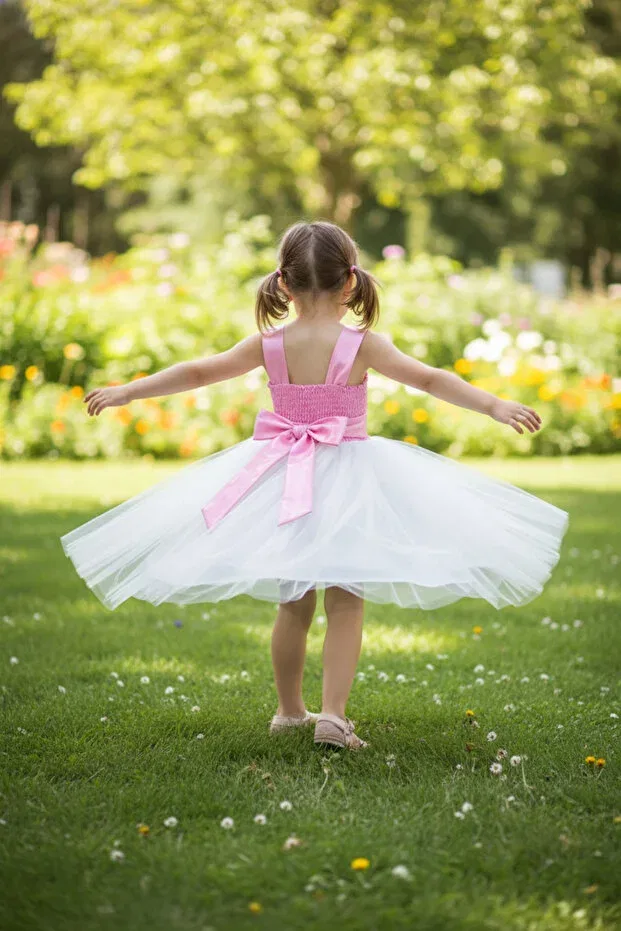 Детское платье для девочек кружевное Dide Kids, Pink — фото 2