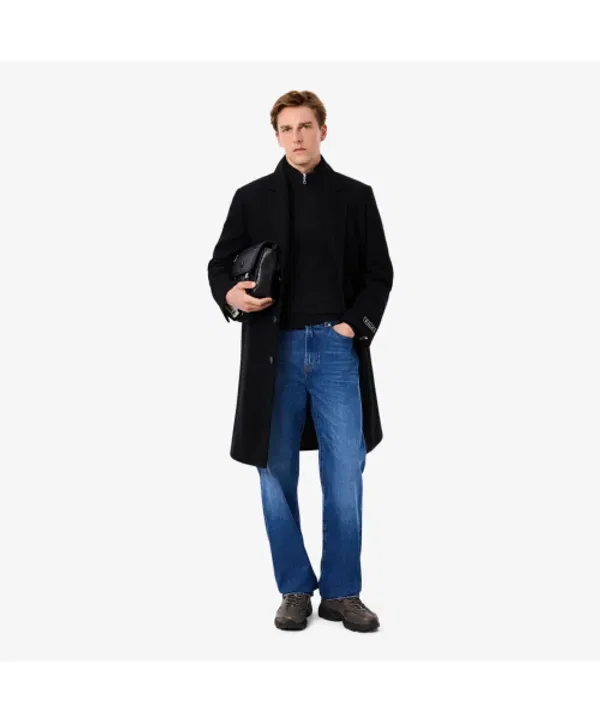 Свитер половинная застежка из шерсти, AH3052-55N, Lacoste, 031 — фото 4
