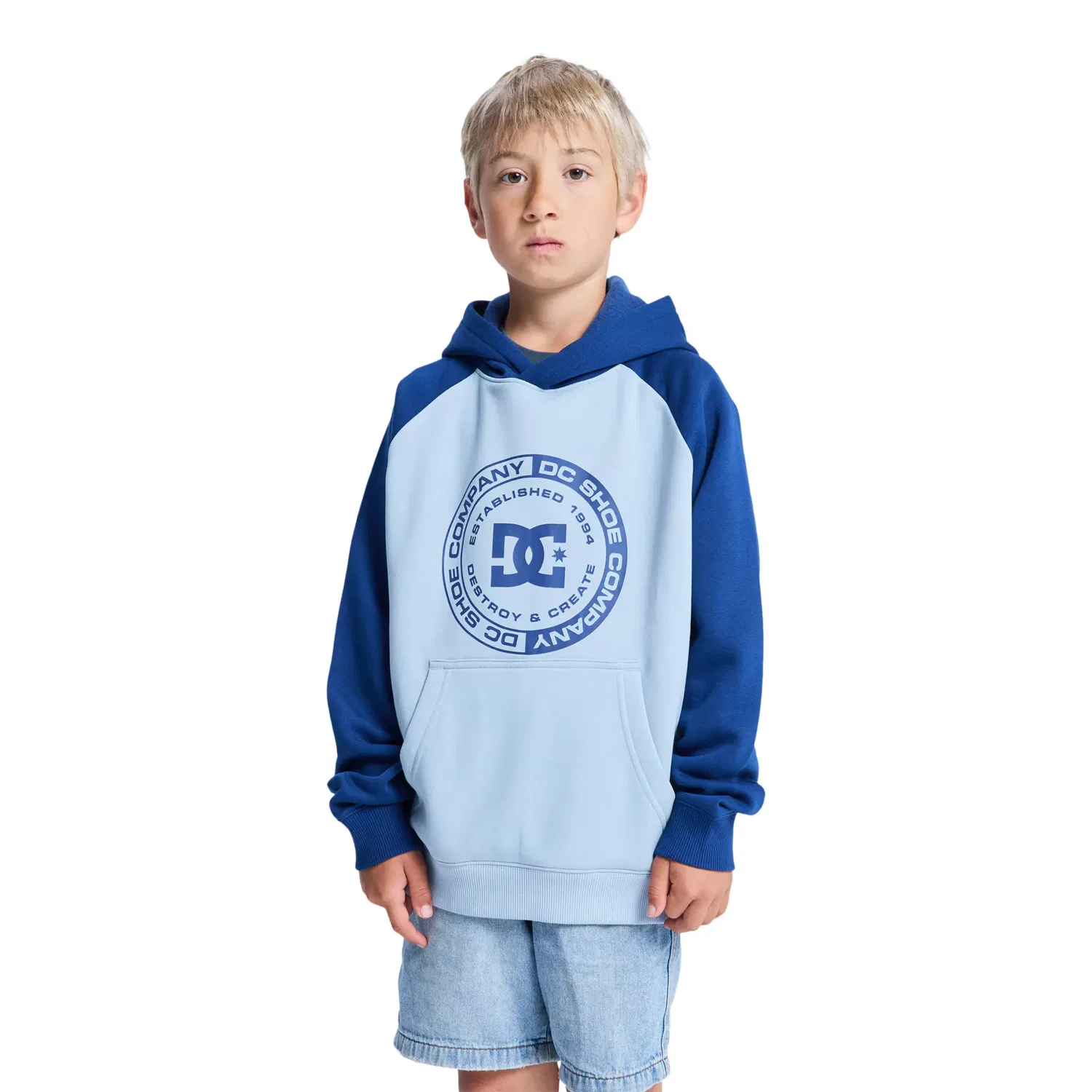 Детская худи для мальчиков с принтом DC Corpo Raglan DC Shoes, Azul