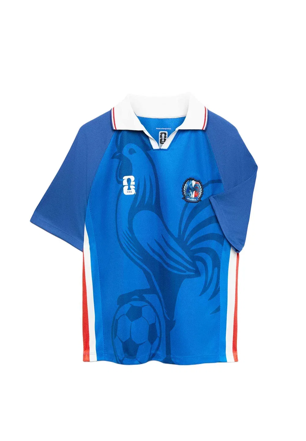 Футболка сборной Франции по футболу FIFA (2-16 лет). Унисекс - поло Marks & Spencer, Blue