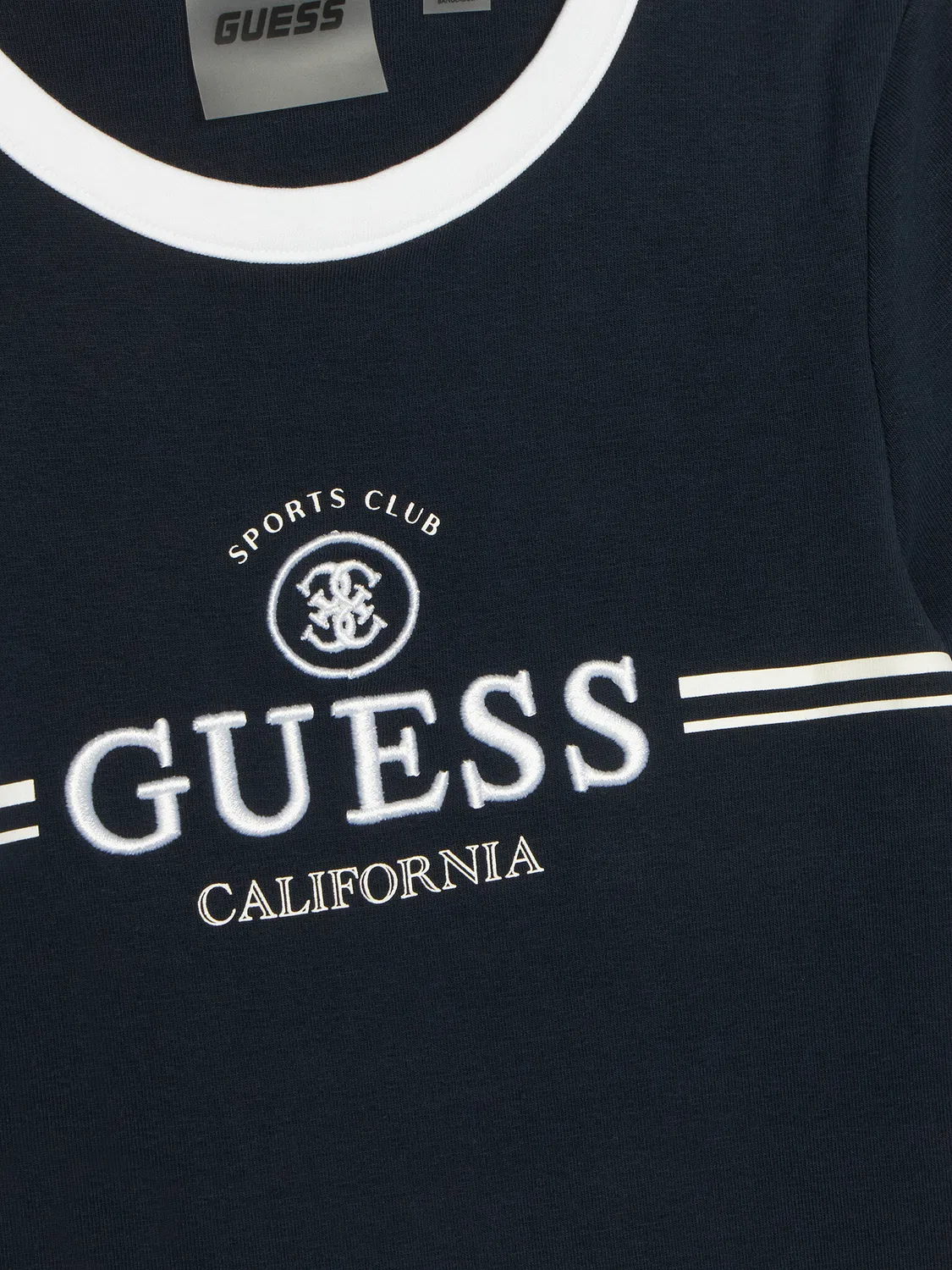 Платье приталенного силуэта на каждый день для девочки Guess, темно-синий — фото 3