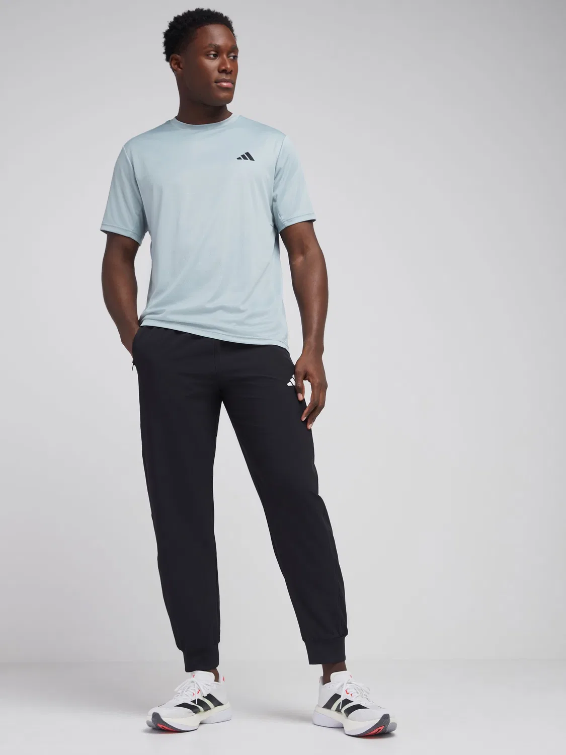 Джоггеры Workout Essentials Flex Woven adidas, черный — фото 3