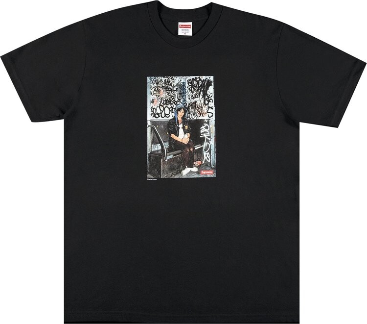 

Футболка Supreme x Lady Pink Tee 'Black', черный