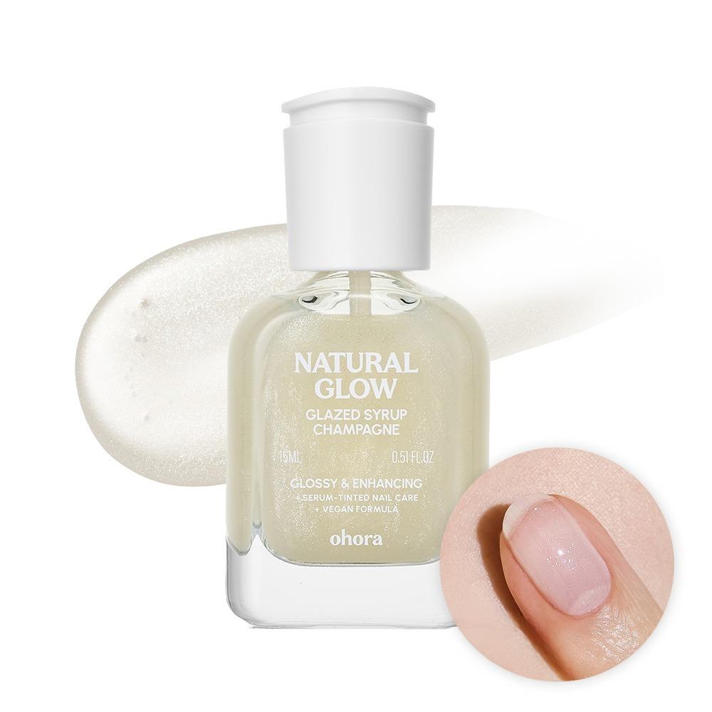 Укрепляющий гель-лак Ohora Natural Glow Glazed Line, Champagne, 15 мл