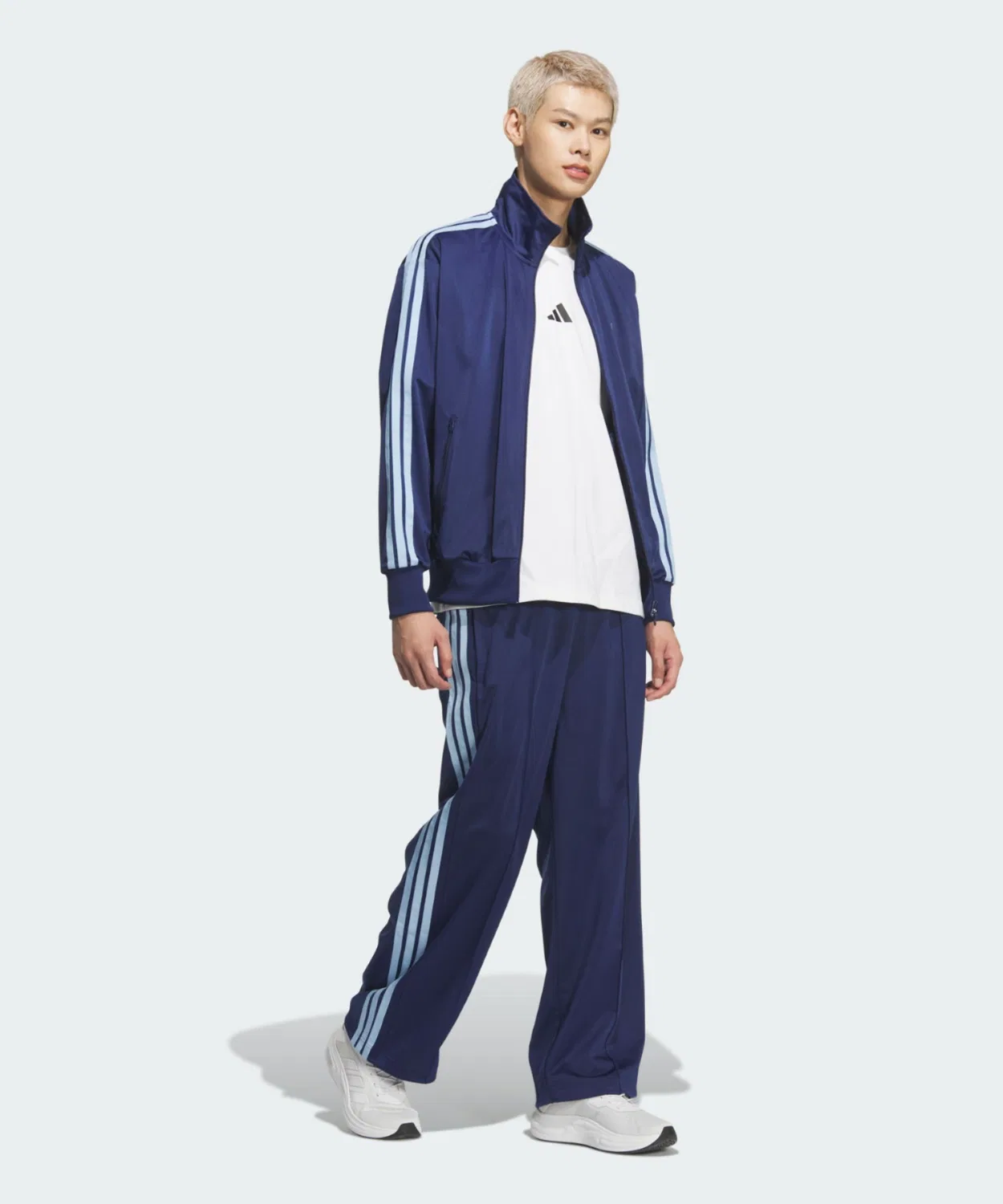 Мужской джерси-топ свободного кроя Stadium Tricot Track Top Adidas, Blue — фото 3