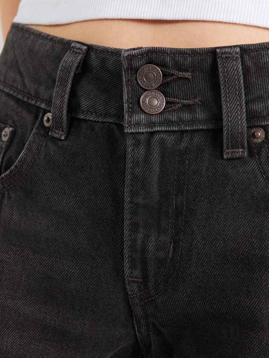 Джинсы LEVI'S свободного кроя 'SUPERLOW LOOSE' черного цвета — фото 2