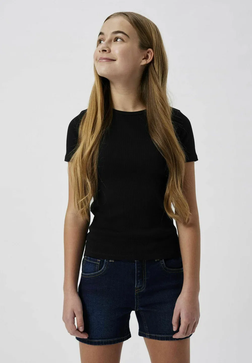 Джинсовые шорты приталенного кроя Two Soon, Dark Blue Denim
