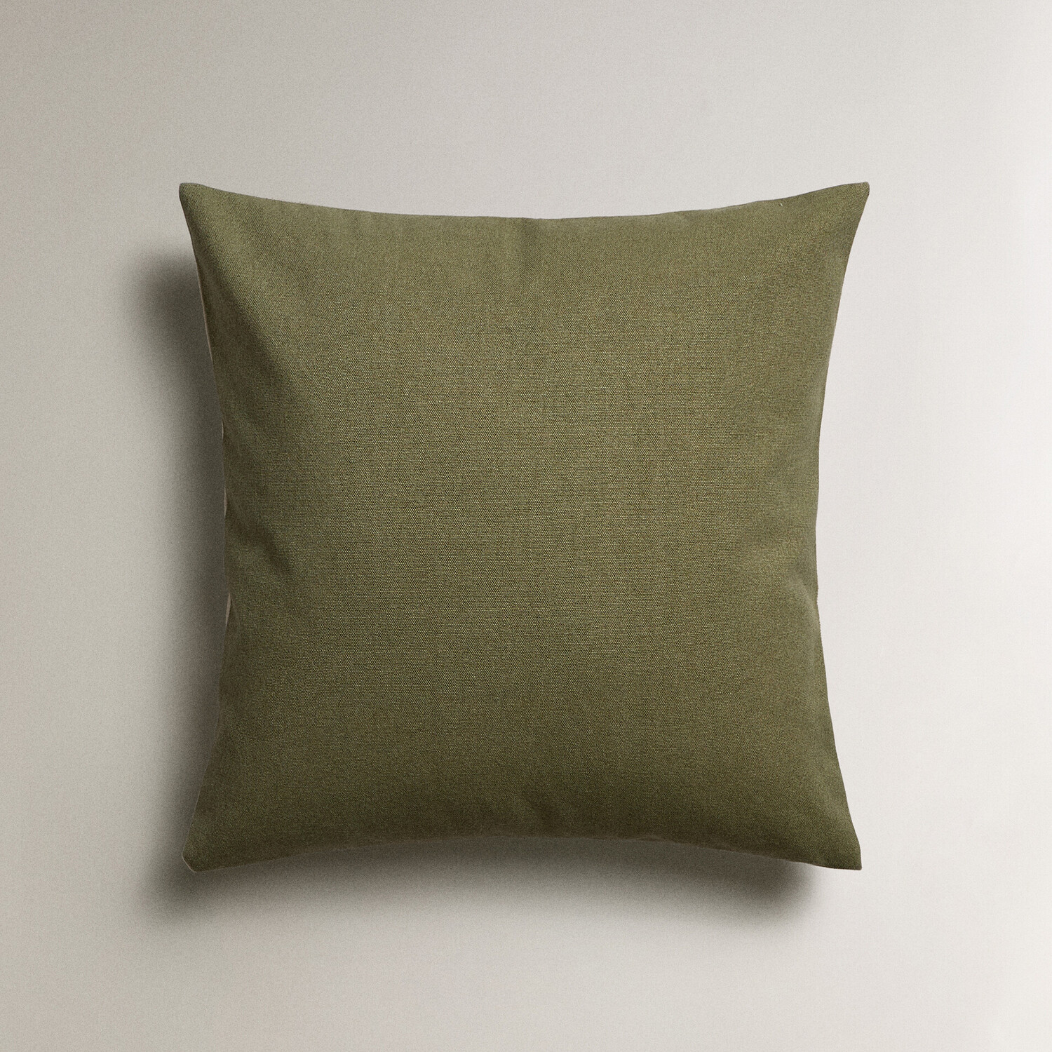 

Чехол для подушки Zara Home Plain Cotton, 45х45 см, зеленый