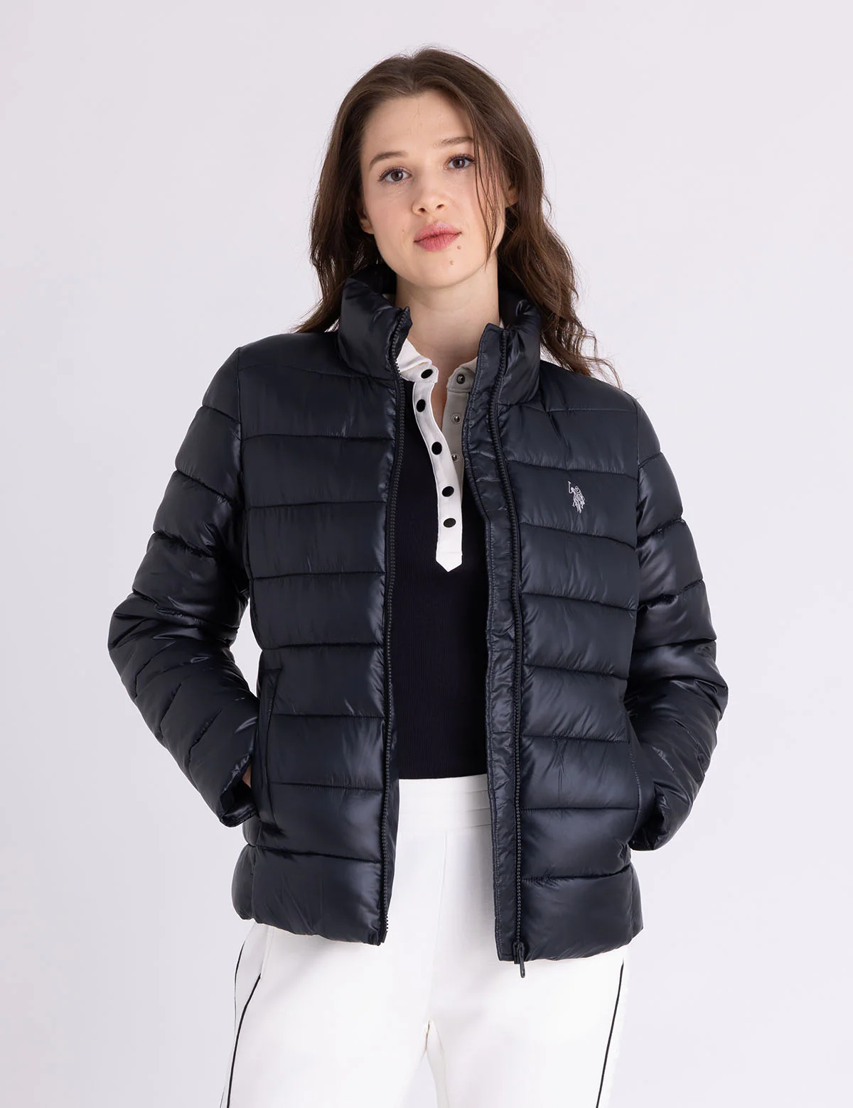 

Куртка U.S. Polo Assn Packable Channel Quilted, черный