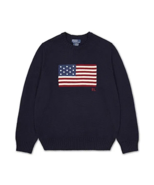 Свитер иконический флаг, Polo Ralph Lauren, синий