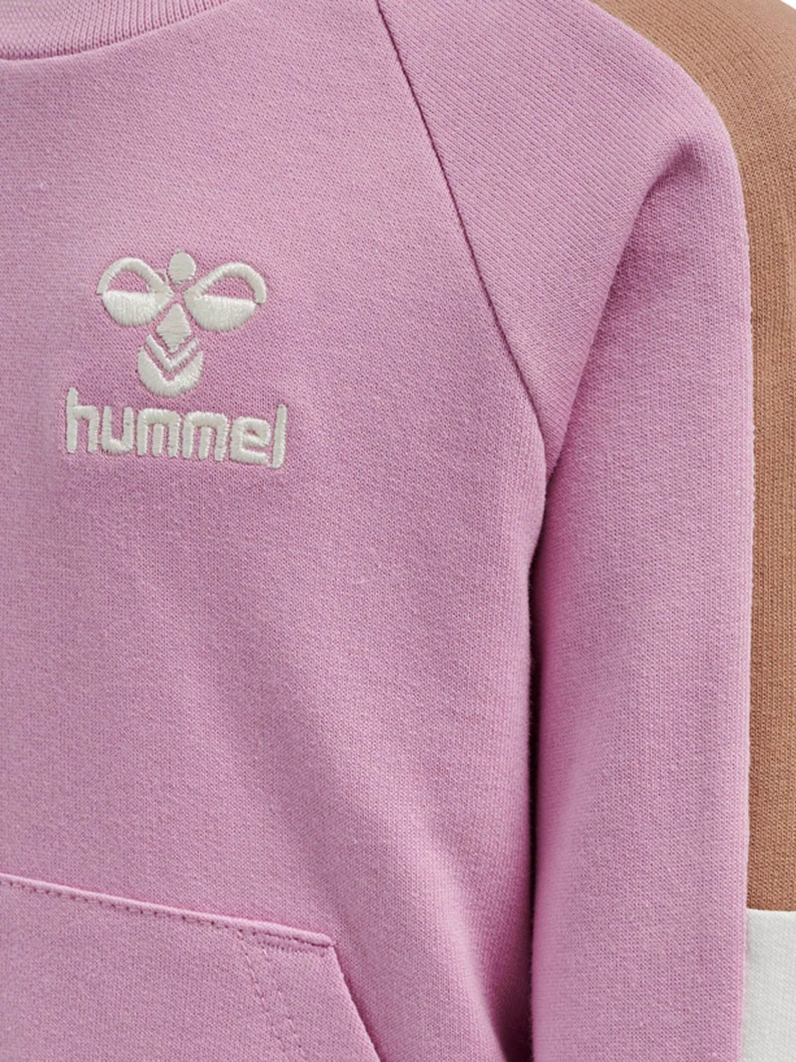 Детский свитшот с длинным рукавом Hmlanju Hummel, Rosa Malvenfarben — фото 3