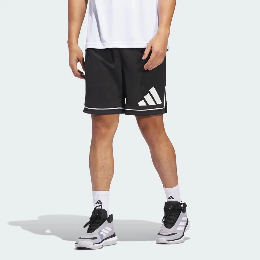 Спортивные шорты ADIDAS PERFORMANCE свободного кроя 'Badge of Sport' черного цвета — фото 2