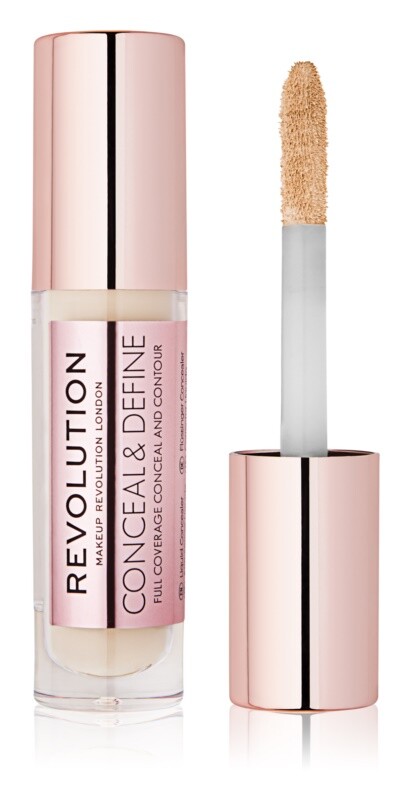 

Жидкий корректор Makeup Revolution Conceal & Define, оттенок C1 4 г