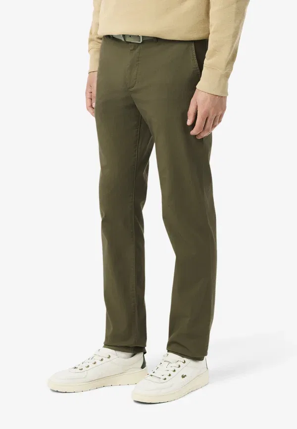 Брюки чиносы Lacoste, зеленый