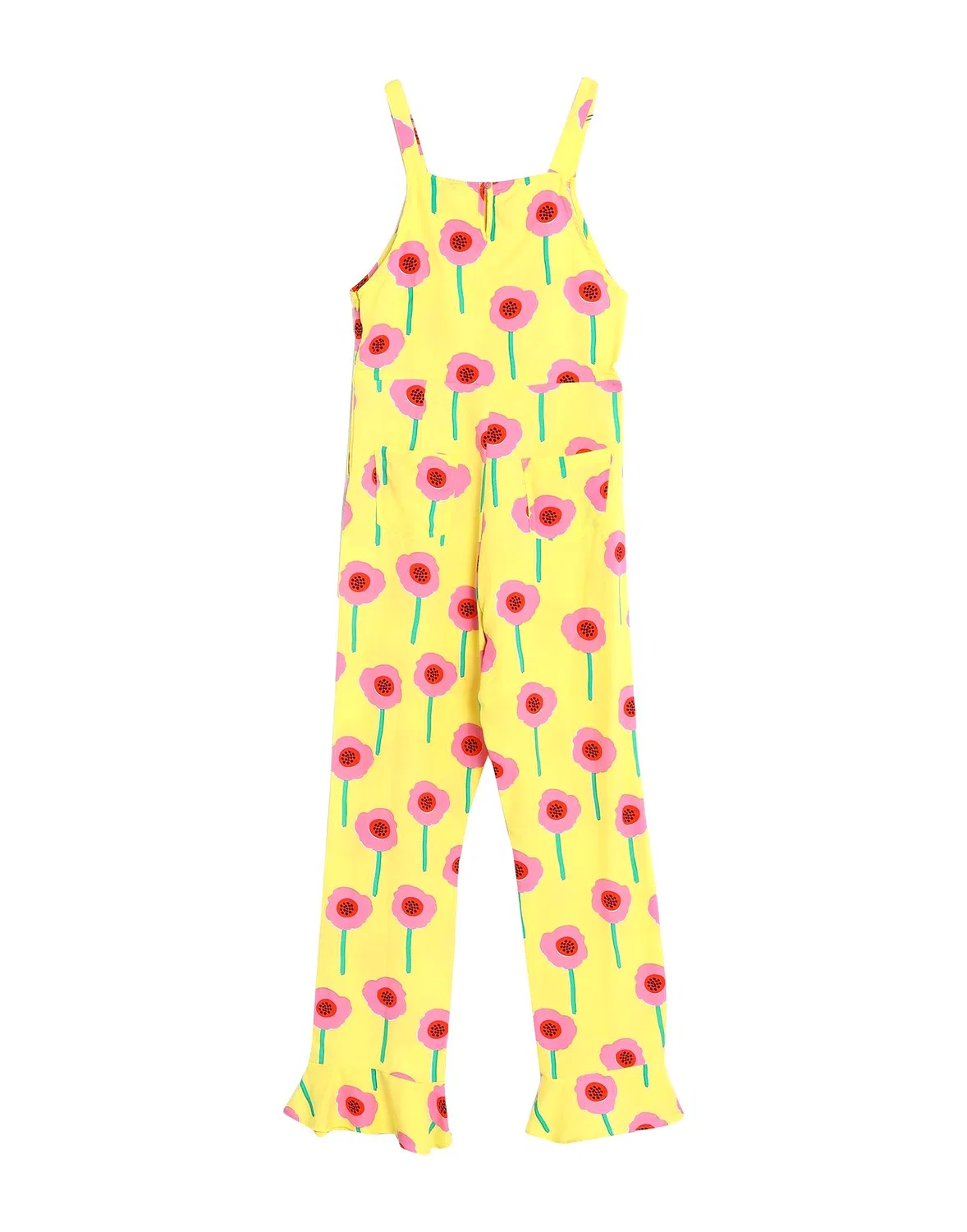 Детский комбинезон для девочек с цветочным принтом Stella Mccartney Kids, желтый — фото 2