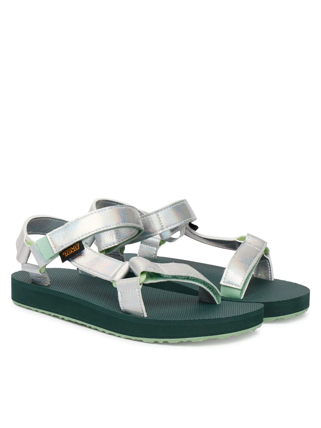 Сандалии для девочки Original Universal Shine Teva, серебристый — фото 2