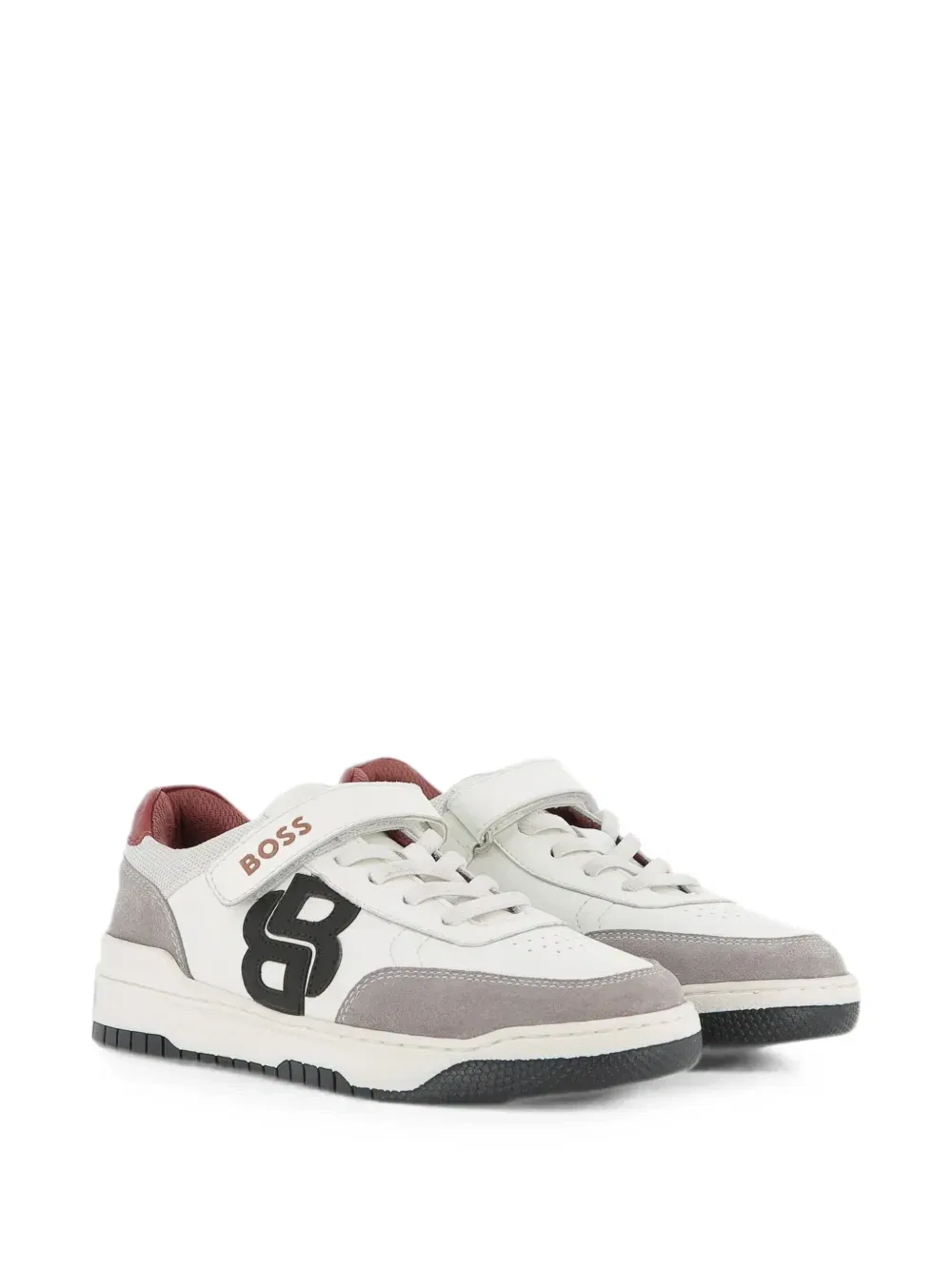 Кроссовки Double B на липучках Boss Kidswear, белый
