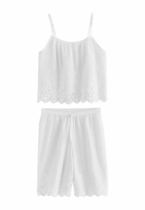 Пижамный комплект из хлопка Pyjama set Next, White, белый — фото 4