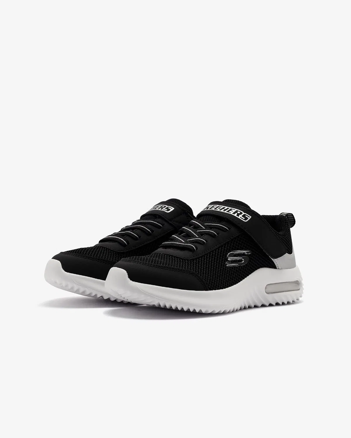 Детские кроссовки для мальчиков Bounder-Tech Skechers, Black/Silver — фото 4
