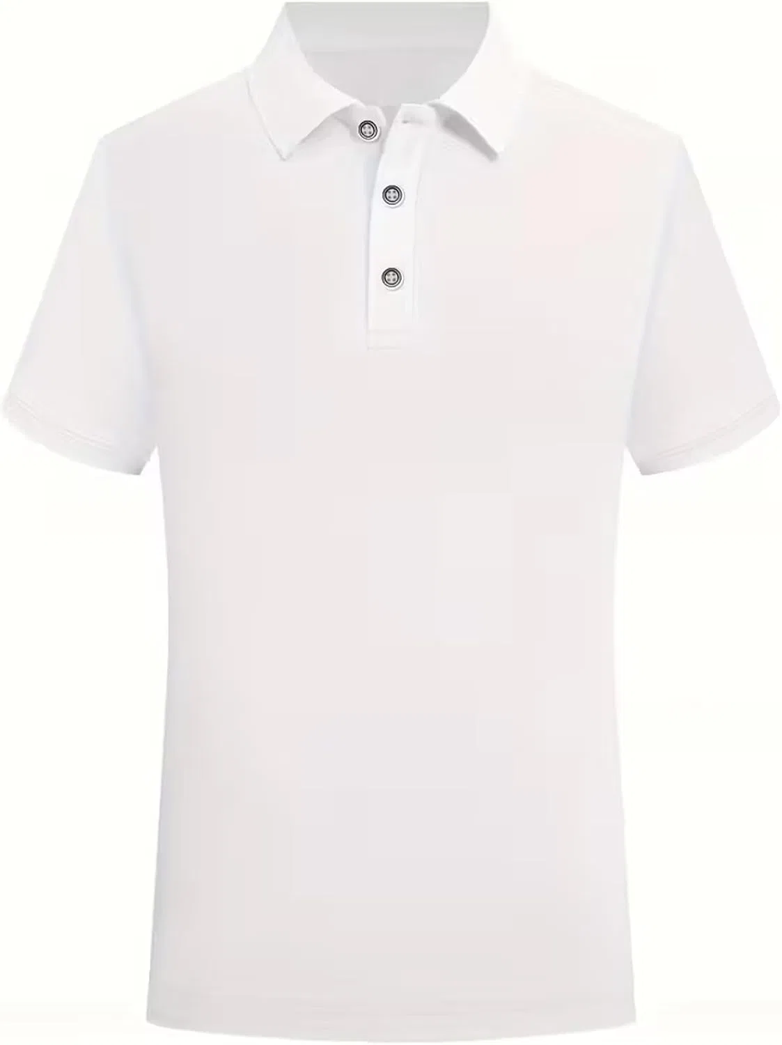 Мужское поло с коротким рукавом, Slim Fit, белый — фото 2