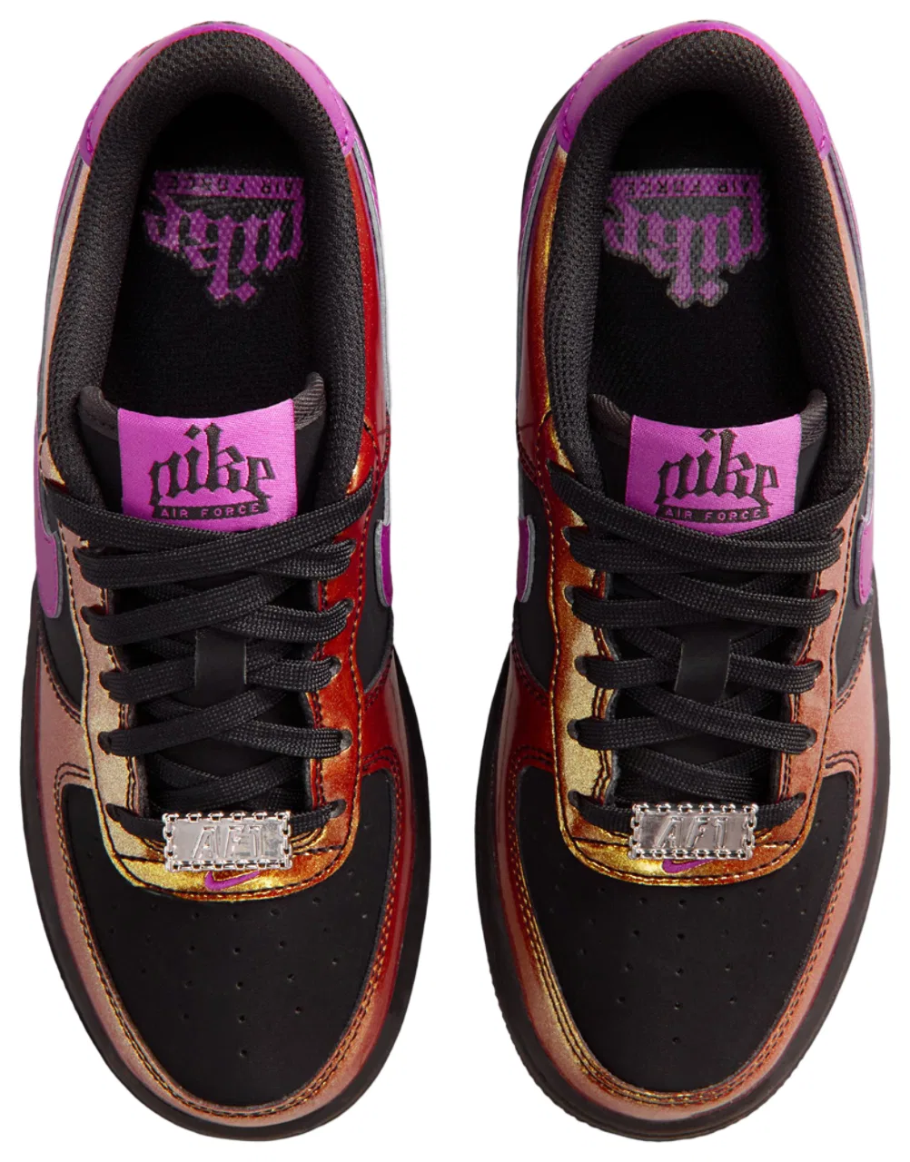 Кроссовки для мальчиков Nike Air Force 1 LV8 4, цвет Black/Bold Berry — фото 4