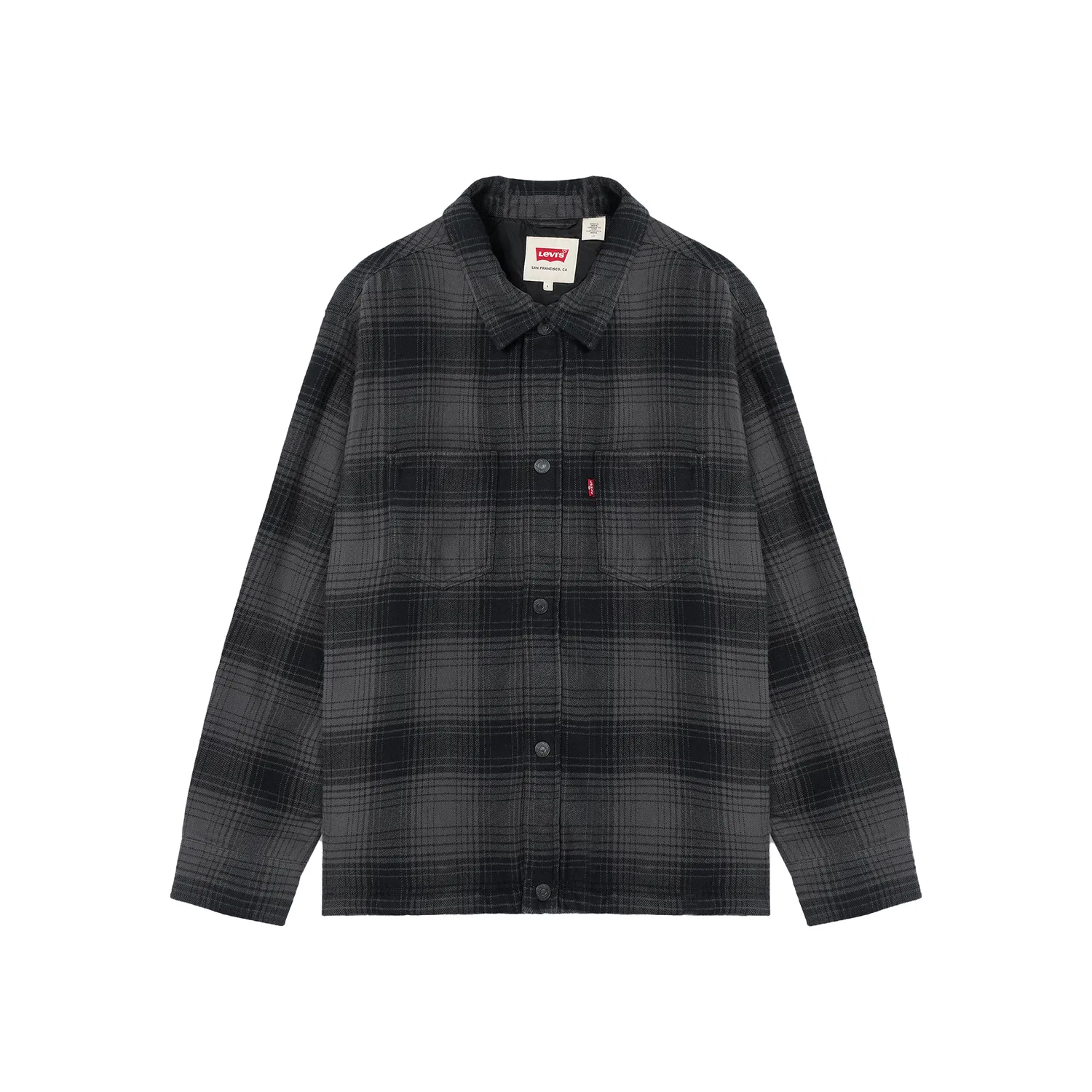 Мужская куртка с лацканами утепленная прямого кроя Levi's, Gray