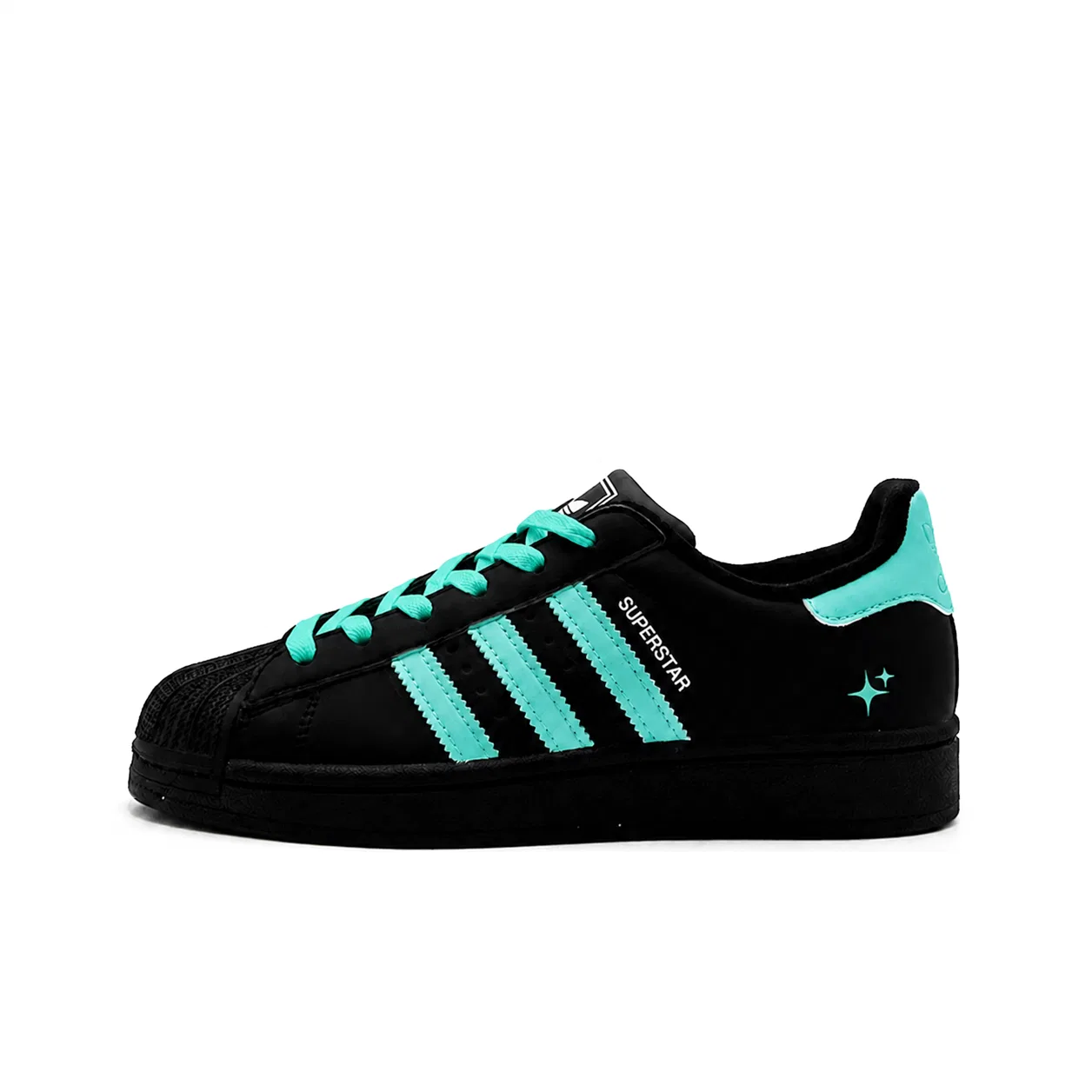 Детские кроссовки для скейтбординга из кожи Adidas Originals, Teal-Shopping Bag — фото 3