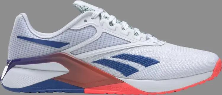 

Кроссовки nano x2 'white vector blue gradient' Reebok, белый