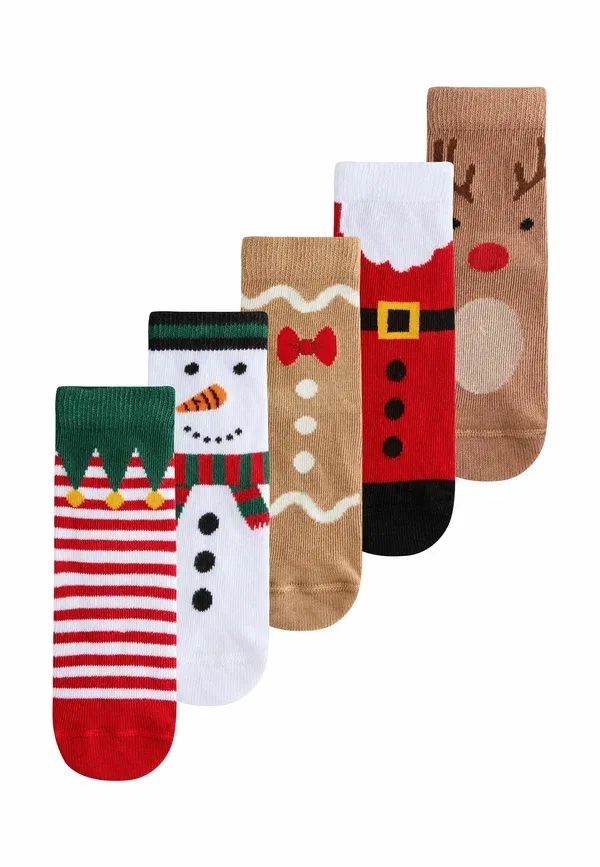 Комплект из 5 пар носков с рисунком полоска Christmas 5 pack Next multi characters