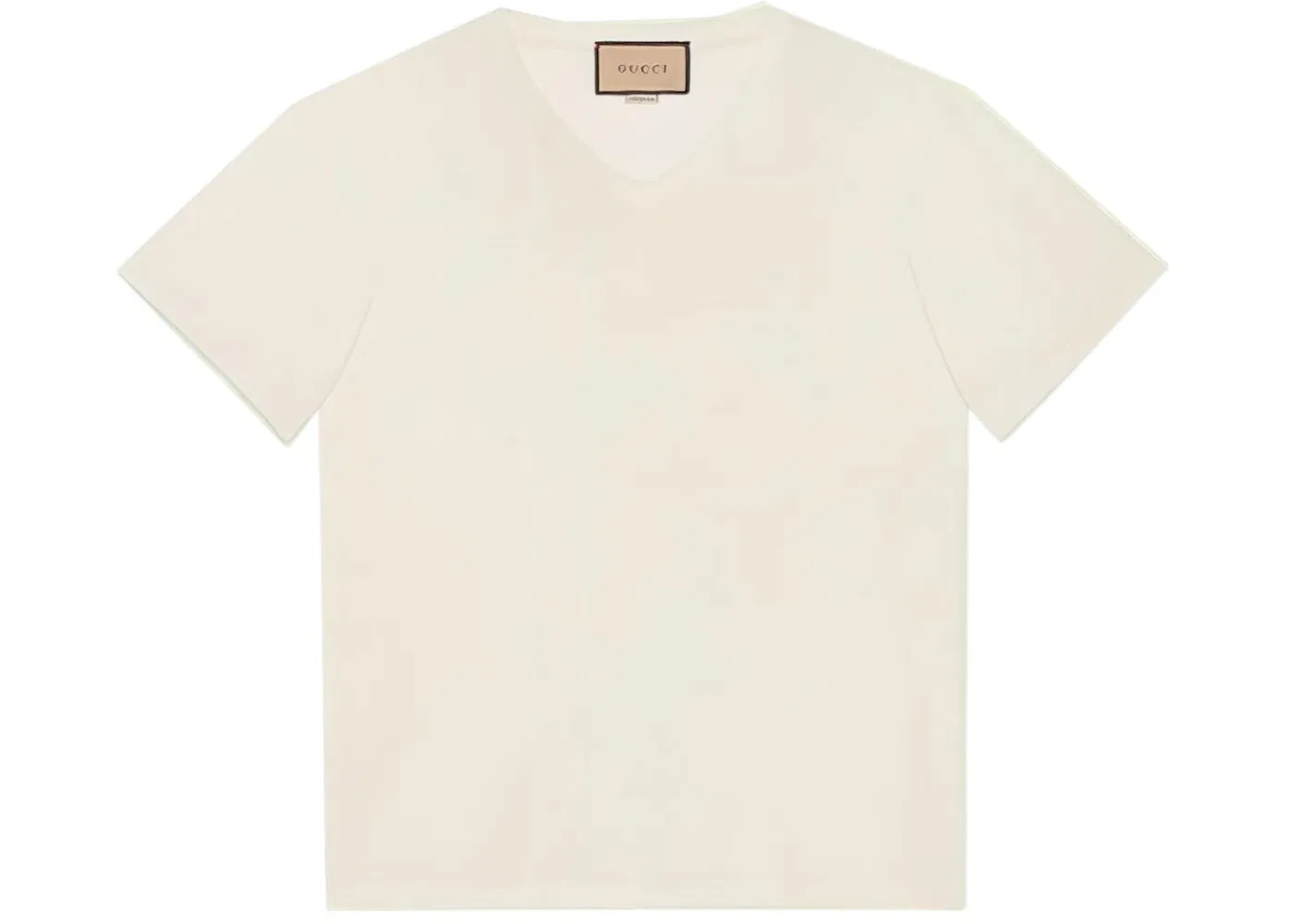 Мужская футболка с V-образным вырезом Gucci, White