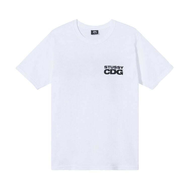 

Футболка Stussy x Comme des Garçons Surfman T-Shirt 'White', белый